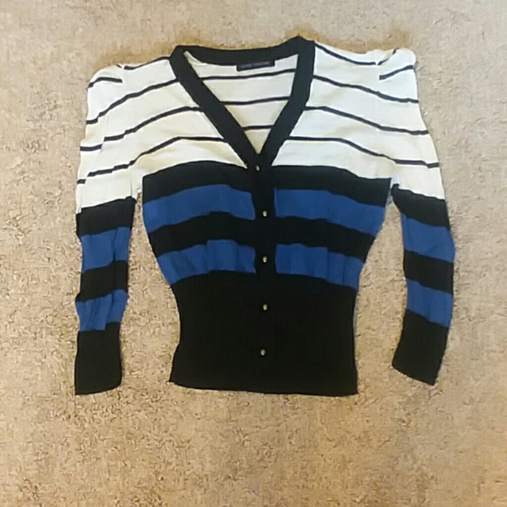 3 for $15 striped button up cardigan